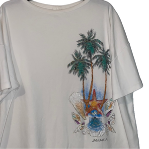 3/$30 Vintage Jamaica Shell Shirt